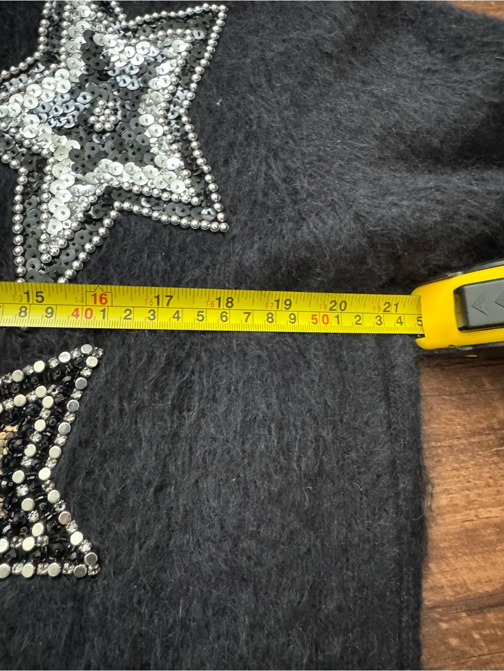 Saint Laurent Star Embellished Mohair Women’s Cardigan Sweater ~ Made in Italy - Picture 12 of 15